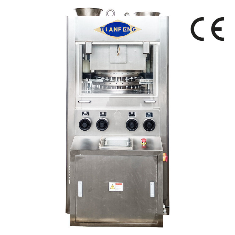 D Dụng cụ Máy ép viên thuốc quay tự động với màn hình cảm ứng PLC 7,5KW
