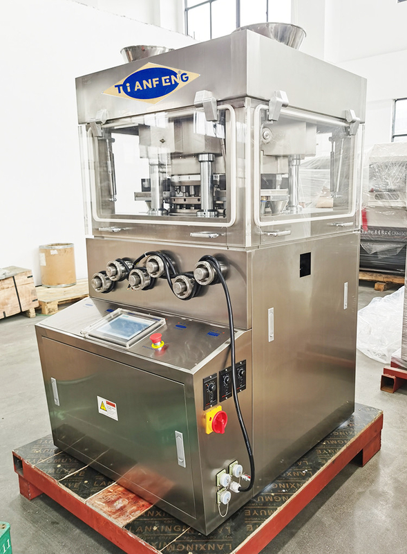 Máy ép viên nén loại quay 3 lớp 189000 miếng / giờ với 3 bộ nạp cưỡng bức