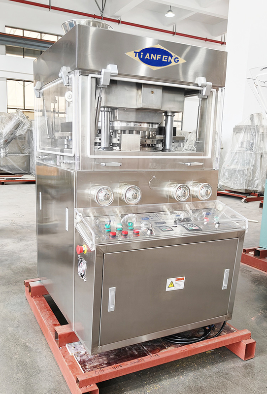 Máy ép viên nén dạng viên quay hai lớp ZPW31 60000 miếng / giờ với 2 bộ nạp cưỡng bức