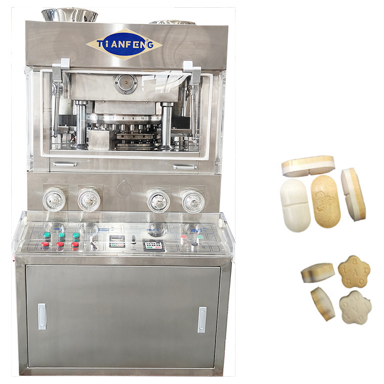 Máy ép viên nén dạng viên quay hai lớp ZPW31 60000 miếng / giờ với 2 bộ nạp cưỡng bức