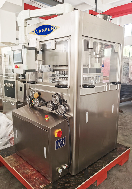 100kN HSZP máy in máy tính bảng với hệ thống bôi trơn tự động và bảo vệ tháp kính hữu cơ
