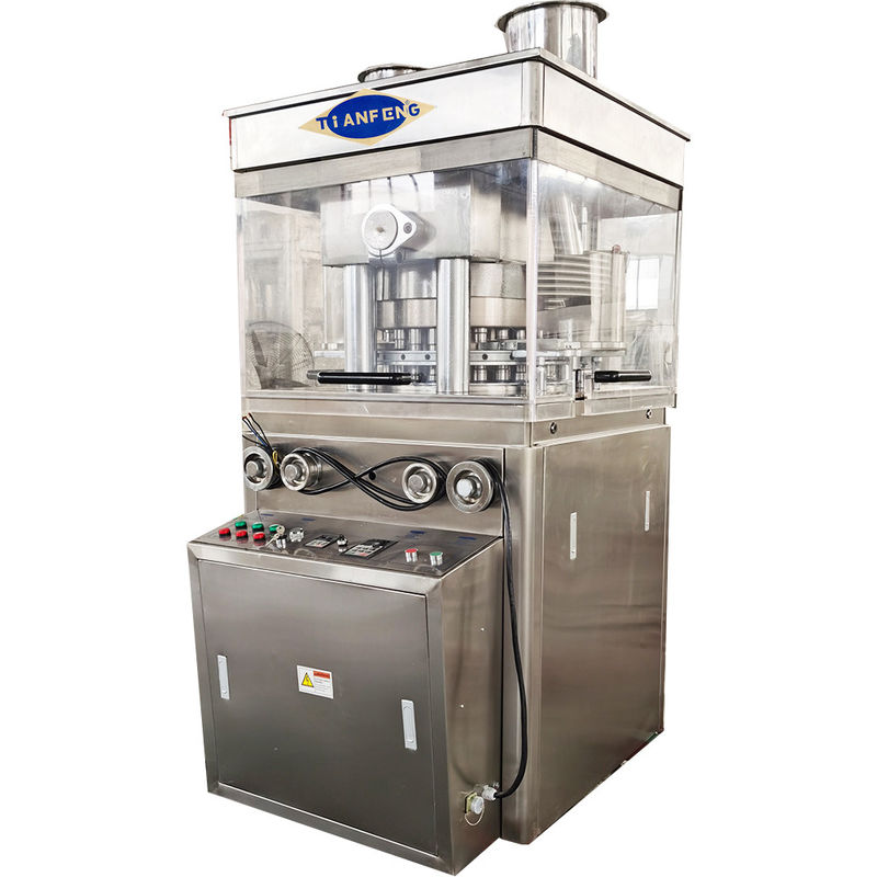 Máy nén bảng quay với áp suất tối đa 100Kn và công suất sản xuất 75000 miếng/giờ
