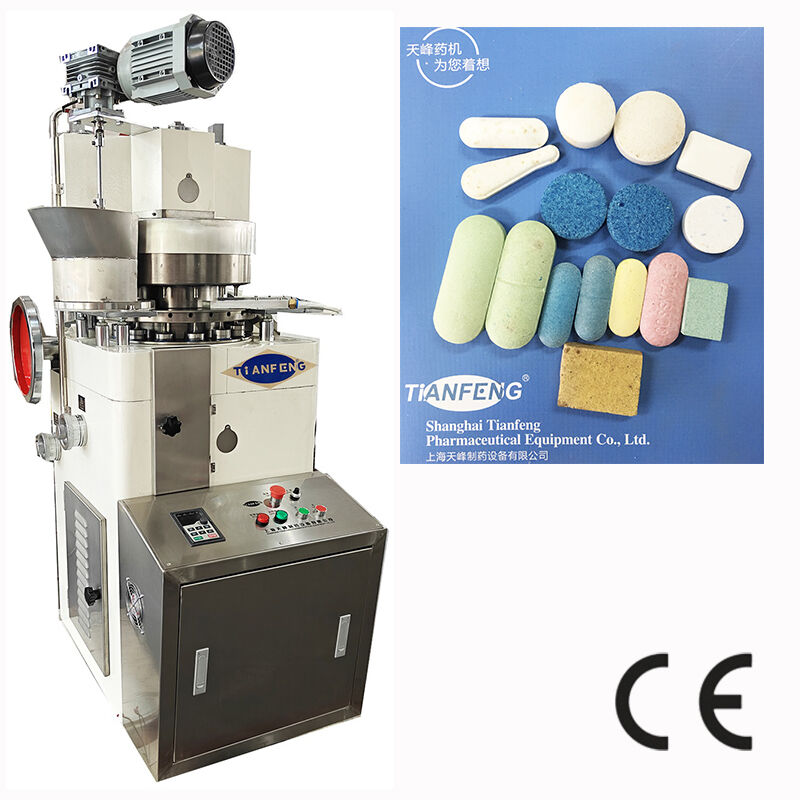 Automatic Rotary Tablet Press Machine with 60,000 Tablets per Hour Capacity, Stainless Steel 304 Construction, and PLC Touch Screen Control